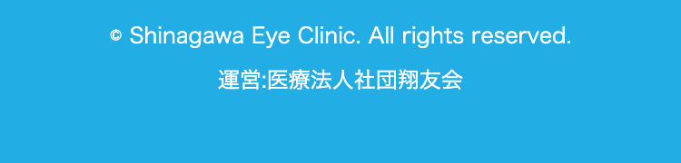 Shinagawa Eye Clinic. All rights reserved.
運営:医療法人社団翔友会
